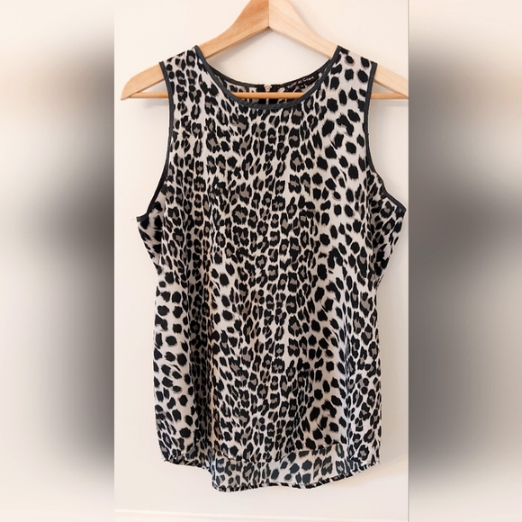 Violet & Claire Medium Cheetah Print Polyester Tank Top Blouse - Picture 1 of 10